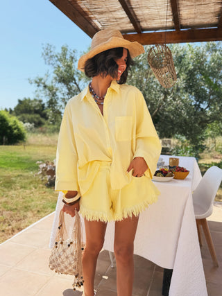 Chemise POPELINE jaune