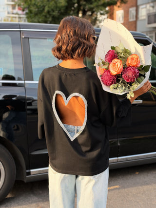 Tee-shirt COEUR noir