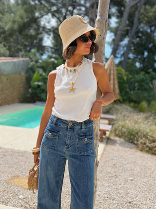 Jean VINTAGE denim foncé