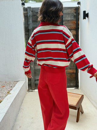 Pull POLO rouge