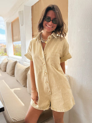 Combi-short OHLALA beige