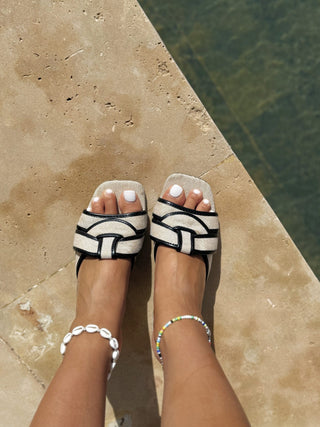 Mules a talon ROMÉO noir
