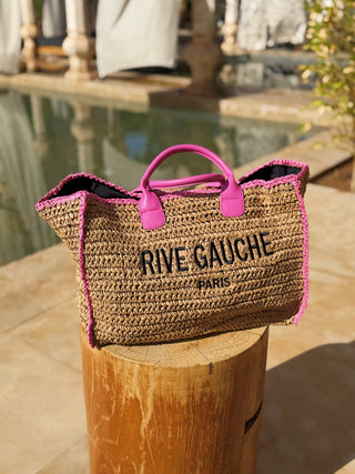 Panier grand modèle  RIVE GAUCHE rose