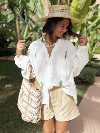 Chemise CACTUS en gaze de coton
