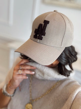Casquette LA taupe