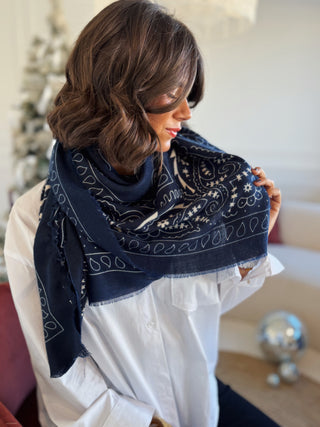 Écharpe BANDANA marine