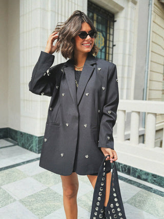 Blazer COEUR noir