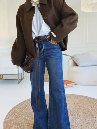 Jean flare APACHE avec sa ceinture