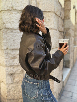 Veste BOMBERS chocolat