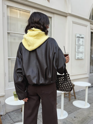 Veste bombers oversize HOLY marron