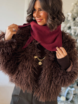 Écharpe DOUCEUR bordeaux