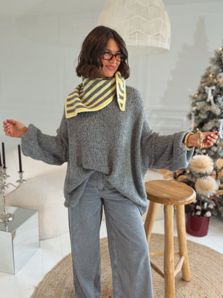 Pull OVERSIZE gris