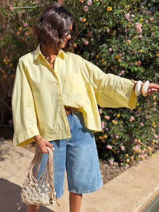 Chemise POPELINE jaune