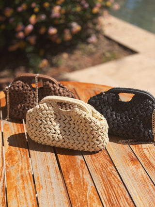 Pochette RAPHIA beige