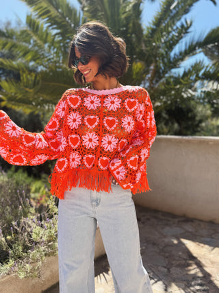 Top COACHELLA en crochet