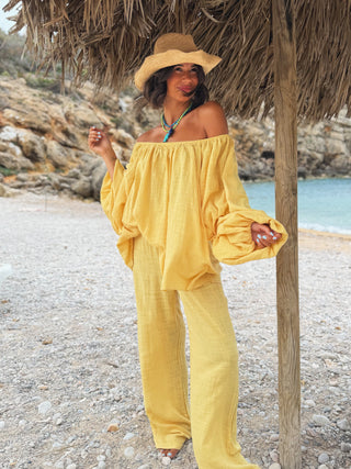 Pantalon SORRA jaune