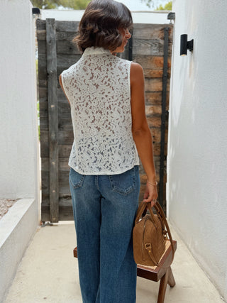 Blouse DENTELLE blanc
