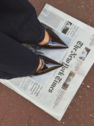 Chaussures MILANO à talons marron