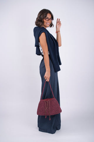 Sac ADÈLE bordeaux façon daim
