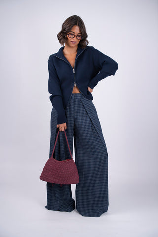 Sac ADÈLE bordeaux façon daim