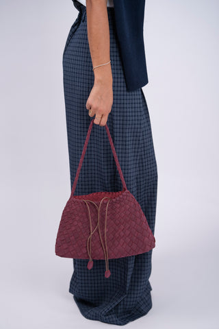 Sac ADÈLE bordeaux façon daim