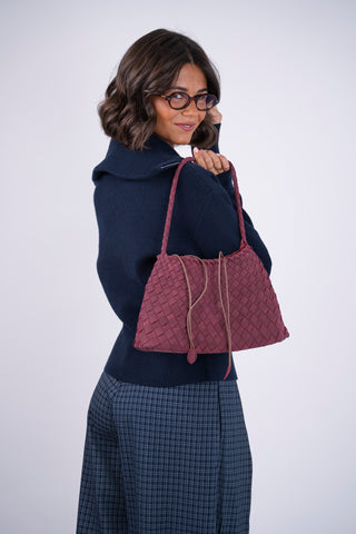 Sac ADÈLE bordeaux façon daim