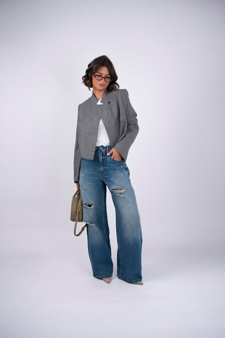 Jean DESTROY denim foncé