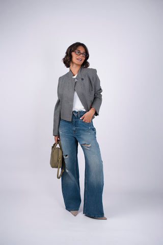 Jean DESTROY denim foncé