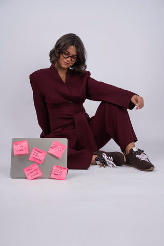 Pantalon ALEX bordeaux