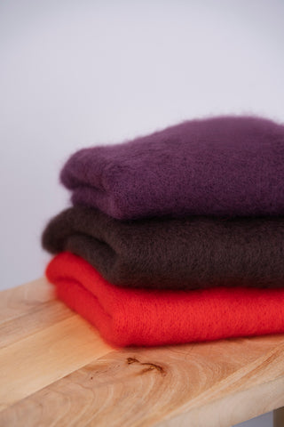 Pull manches 3/4 ZOÉ prune