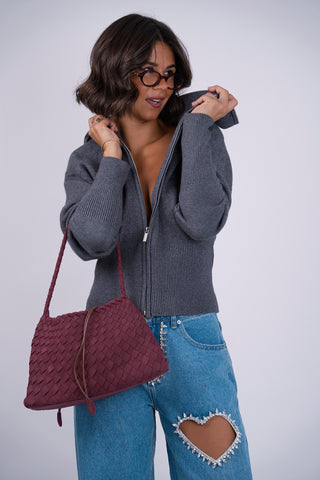 Gilet ZIP gris
