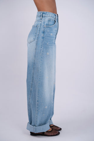 Jean PERLES denim clair