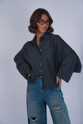 Chemise POPELINE à carreaux (pré-commande)