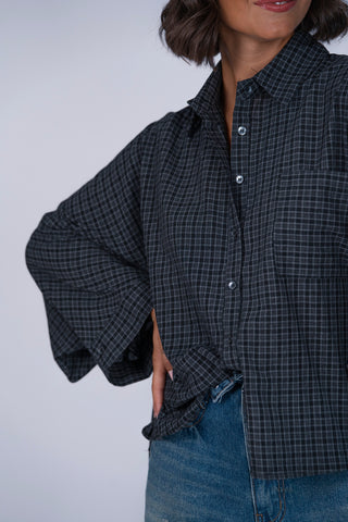 Chemise POPELINE à carreaux (pré-commande)