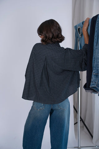 Chemise POPELINE à carreaux (pré-commande)