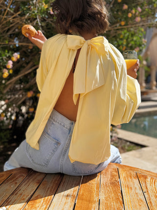 Top CAMELIA jaune