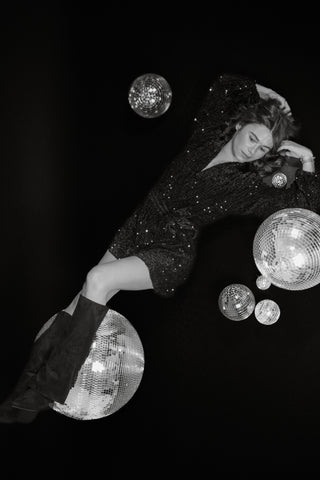 Combi-short SCINTILLANTE noir