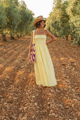 Robe BUSTIER jaune