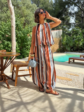 Ensemble rayé ALAÏA