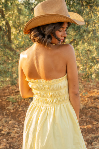 Robe BUSTIER jaune