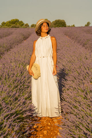 Pochette raphia MARGUERITE