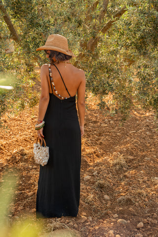 Robe ÈZE one shoulder noir