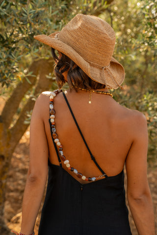 Robe ÈZE one shoulder noir