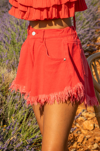 Short JULY rouge