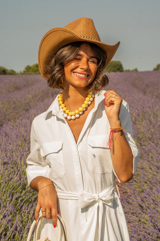 Robe chemise manches courtes blanc