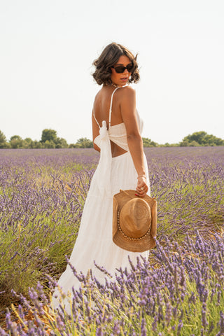 Robe longue RAMATUELLE écru
