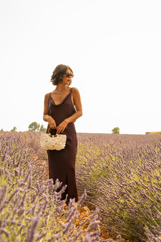 Robe ROSALIA prune (pré-commande)