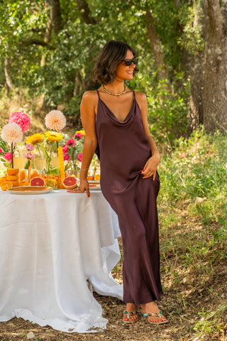 Robe ROSALIA prune (pré-commande)