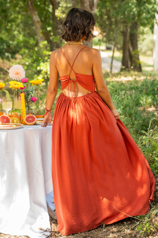 Robe VALENTINE terracotta (Pré-commande)