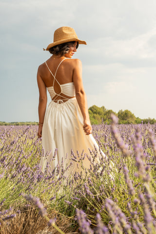 Robe VALENTINE écru (Pré-commande)